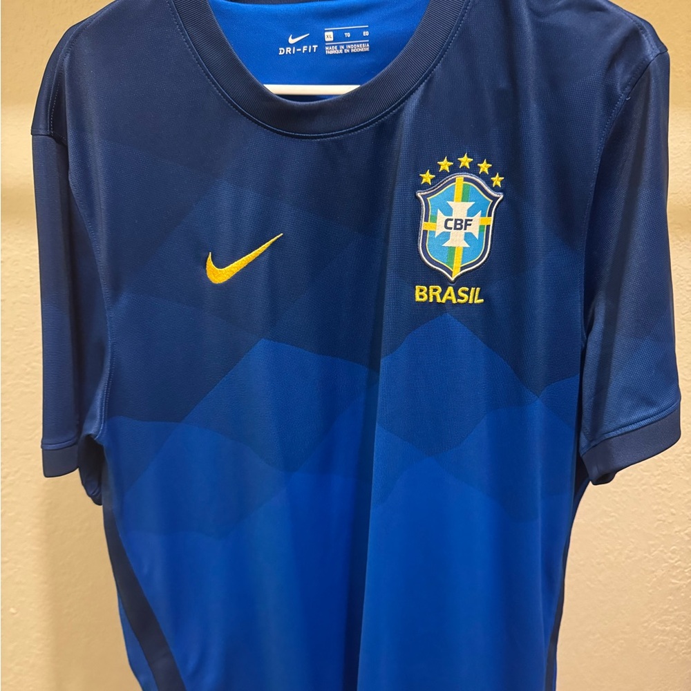 Nike Blue Brazil Soccer Jersey
